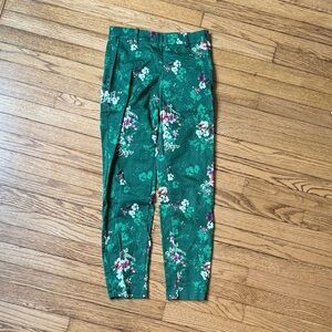 H&M Green Floral Trousers
